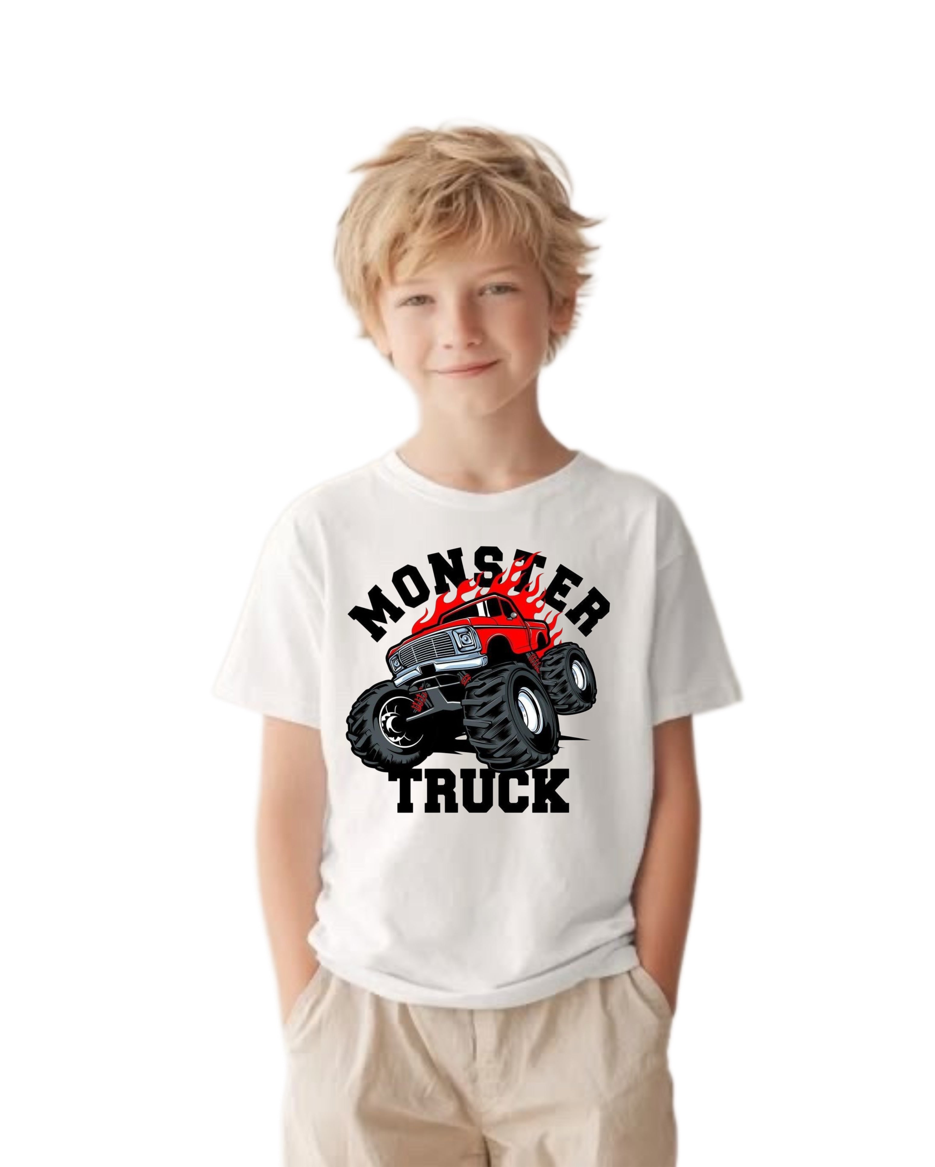 Monster Truck Kids Premium Cotton T-Shirt