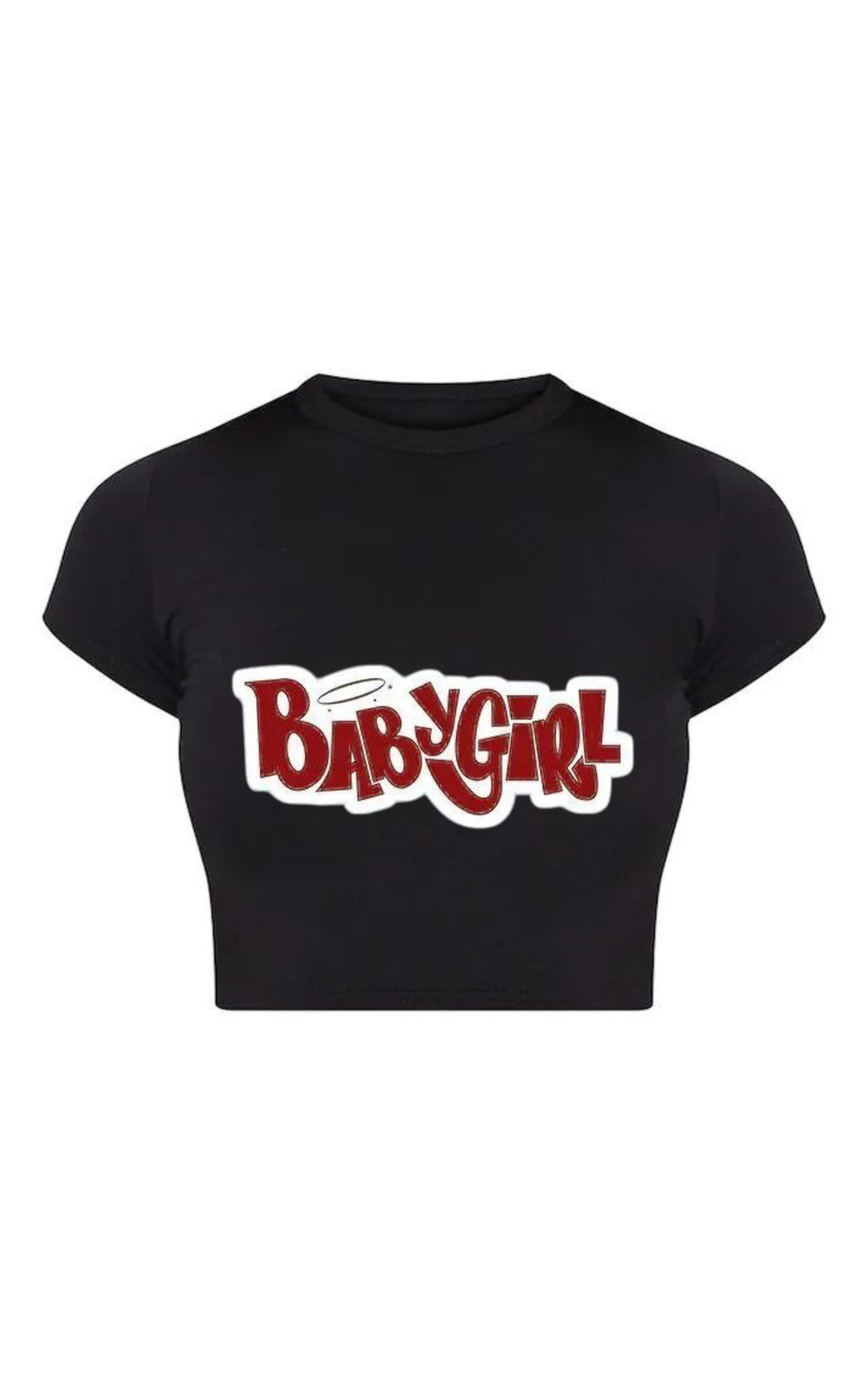 Bold Baby Girl Printed Crop Top