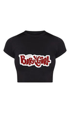 Bold Baby Girl Printed Crop Top