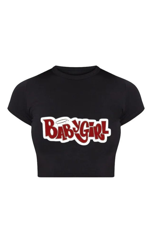 Bold Baby Girl Printed Crop Top