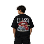 Classy lips and cheery| oversized tee